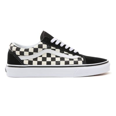 Vans Primary Check Old Skool - Erkek Spor Ayakkabı (Siyah Beyaz)